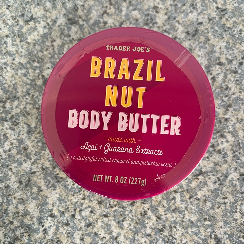 Trader Joe’s Brazil Nut Body Butter 8oz Acai + Guarana NEW 2025 & SEALED